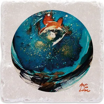 Digitální fotoaparát Mramorový tácek - Art is Love (n.2)