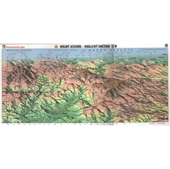 Cestování Panoramatická mapa Hrubý Jeseník