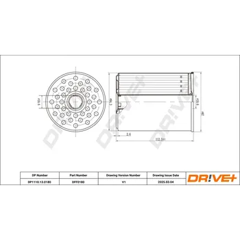Palivový filtr Palivový filtr Dr!ve+ DP1110.13.0180