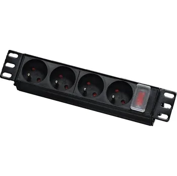 Rozvaděč Rozvodný panel LEXI-Net pro 10", 4x230V, vypínač, indikátor napětí, kabel 1,8m, 1U 0.50000 Kg ELEKTRO Sklad1 5087622 (0.50000 Kg ELEKTRO Sklad1 5087622)