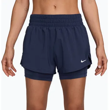 Dámské kraťasy Dámské běžecké šortky Nike One Dri-FIT 2IN1 midnight navy/white