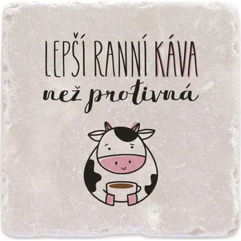 Digitální fotoaparát Mramorový tácek - Lepší ranní káva než protivná kráva