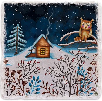 Digitální fotoaparát Mramorový tácek - Soví noc