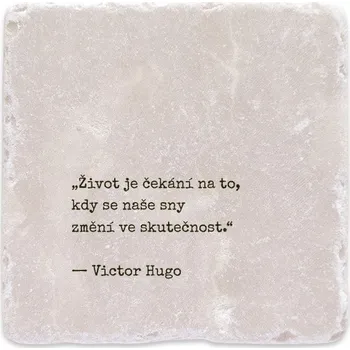 Digitální kompakt Mramorový tácek - Život je čekání na to, kdy se naše sny změní ve skutečnost