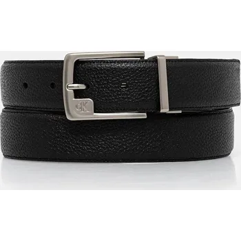 Opasek Oboustranný kožený pásek Calvin Klein pánský, černá barva, LV04D7057G 99X, vel. 100