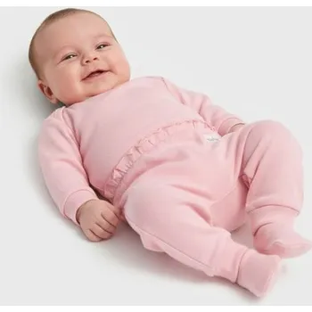 Dámské kalhoty Sinsay - Kalhoty s ozdobným volánkem v pase - růžová - WI585-30X - WI585-30X-62