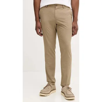 Pánské kalhoty Kalhoty s příměsí vlny BOSS P-Genius-CW-WG-261 50556758 béžová 80X, vel. 48