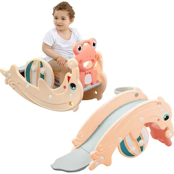 Dětská houpačka inSPORTline Frofino dětská skluzavka a houpačka 3v1