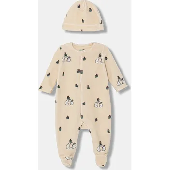 Kojenecký overall Kojenecké dupačky United Colors of Benetton 2-pack 3WQSAK01G 3WQSAK01G.W.Seasonal béžová 80X, vel. 50