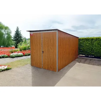 Zahradní domek Sklad Eurostal 2 x 3 m zadní spád - zlatý dub