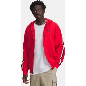 Pánská mikina Pánská mikina Under Armour UA Icon Heavy Rib FZ-RED 6003937-600 Červená MD