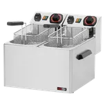 REDFOX Fritéza elektrická dvojitá 0,6 kW/l, 5+5 l stolní 230 V