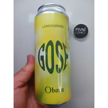 Pivo Obora Gose Lemongrass 11°/2,9% 0,5l