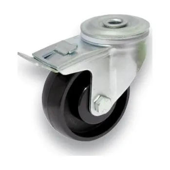Pojezdové kolečko CPB 100/QRD Otočné polyamidové kolo s otvorem a brzdou 7130072