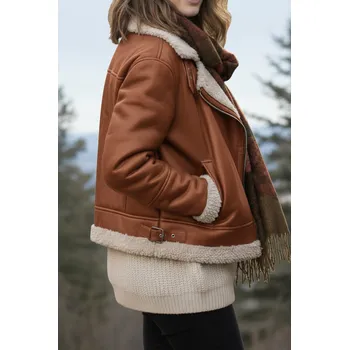 Dívčí bunda Dámská zimní bunda Htimes karamelová