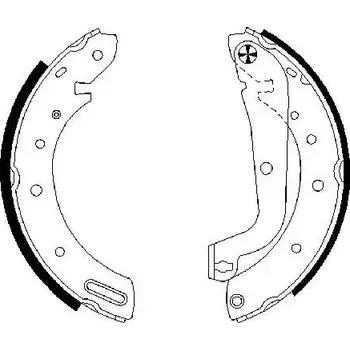 Brzdový systém BOSCH Sada brzdových čelistí BO 0986487583