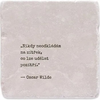 Digitální kompakt Mramorový tácek - Nikdy neodkládám na zítřek, co lze udělat pozítří