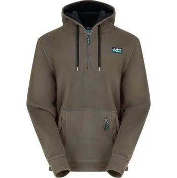 Pánská mikina Ridgeline Mikina Ballistic Long Sleeved Fleece Hoodie - Smokey Olive Velikost: XXL