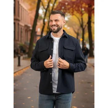 Pánská casual bunda FERATT Pánská bunda FELIX tmavě modrá Velikost: 52