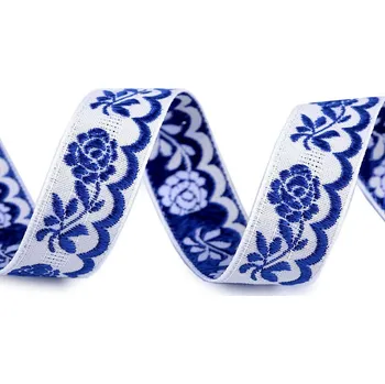 Stuha Vzorovka šíře 20 mm Varianta: 10/6 bílo-modrá, Balení: 25 m 47962/112443/220740