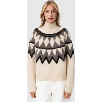 Pánský svetr Svetr s příměsí vlny AllSaints TARA šedá barva, s golfem, W086KB 88X, vel. XS