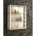 VCM Udina nástěnná vitrína bílá