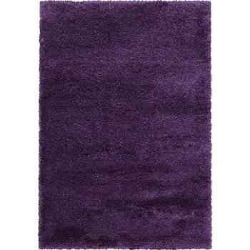 Koberec Kusový koberec Fluffy shaggy 3500 lila: Kruh průměr 120 cm