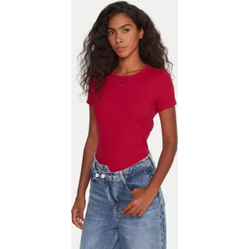 Dámské tričko Tommy Jeans dámské růžové tričko 20024193-8721222318880