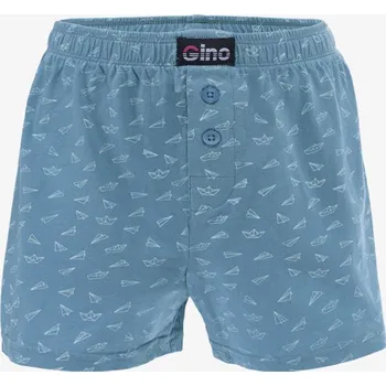 Chlapecké spodní prádlo Gina Trenky volné chlapecké 65016P Barva/Velikost: kouřová, bílá / 152/158