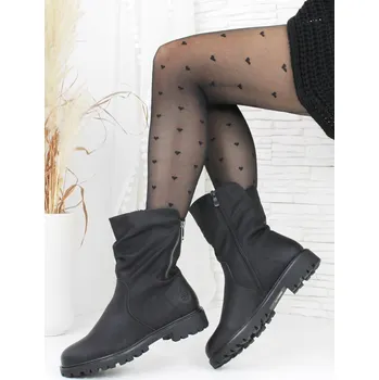 Dámské kozačky Ctogo Gogo Černé polokozačky SG-918-1B Velikost: 40