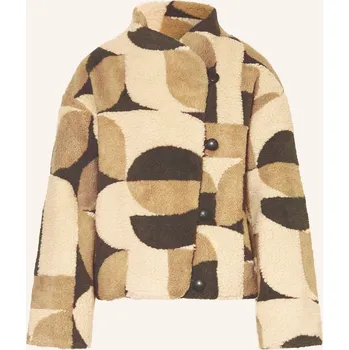 Dámský kabát Ba&Sh Dámská Bunda Z Medvídčí Kožešiny Futura, krémová /...