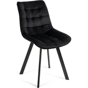 Jídelní židle Jídelní židle TORIVEL, černá látka/kov + vyzvednutí ZDARMA