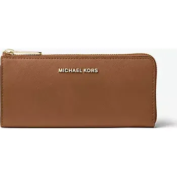 Peněženka MICHAEL KORS dámská kožená peněženka Jet Set Travel hnědá