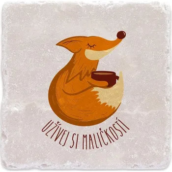 Digitální fotoaparát Mramorový tácek - Užívej si maličkostí - liška