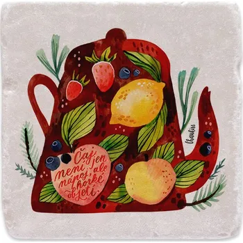 Digitální fotoaparát Mramorový tácek - Čaj - horké objetí