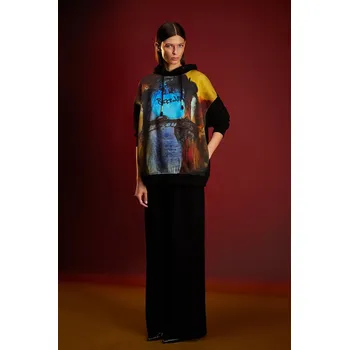 Dámská mikina Mikina Medicine dámská, s kapucí RW25-BLDA51 černá 99Y, vel. L