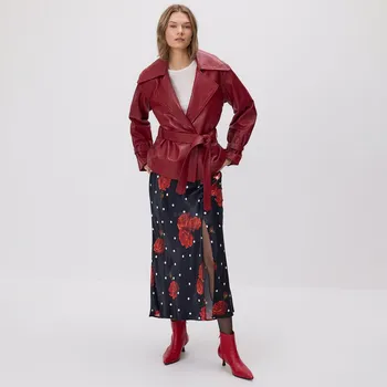 Dámská sukně Reserved - Sukně s květinovým vzorem - černý - 305JA-99X - 305JA-99X-XL