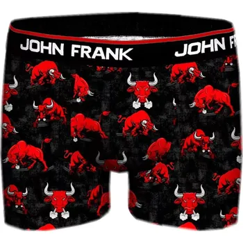 Boxerky Boxerky pro muže s barevným potiskem John Frank 332 bulls velikost M-46/48