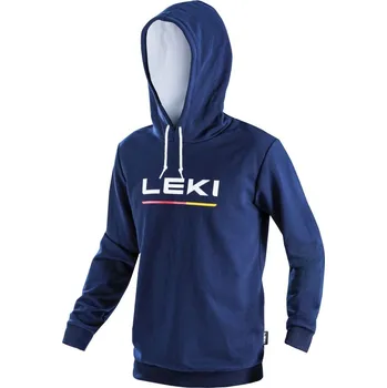 Pánská mikina Pánská Mikina Logo Hoodie LEKI true navy blue white Velikost: XL