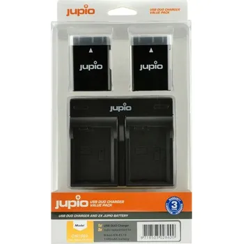 Set Jupio 2x EN-EL14(A) 1100mAh + USB duální nabíječka 0.03900 Kg ELEKTRO Sklad1 54982103 (0.03900 Kg ELEKTRO Sklad1 54982103)