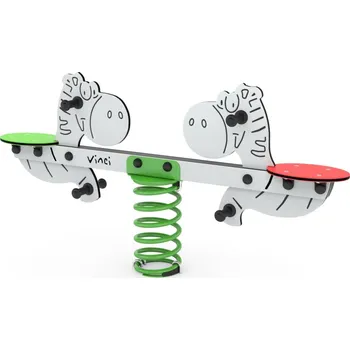 Dětská houpačka Pružinová dvou-houpačka - Zebra 0610