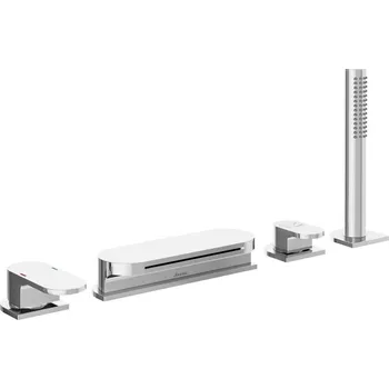 Vodovodní baterie RAVAK Baterie Ravak Chrome vanová, stojánková Napouštění vodopád 4-otvorová se setem, X070073 X070073