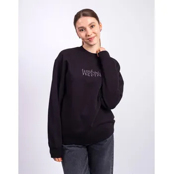 Dámské oblečení Carhartt WIP W' Wiptopia Script Sweatshirt Black/Dark Grey M