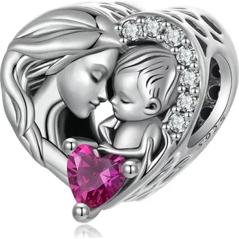 Přívěsek Endy-shop Stříbrný přívěsek korálek mateřská láska