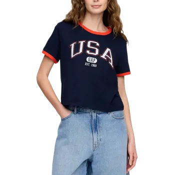 Dámské tričko Triko GAP Logo Crop 781556-04 Velikost XL