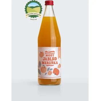 Moštárna Hostětín Hostětínský mošt jablko meruňka SELSKÝ 0,75L