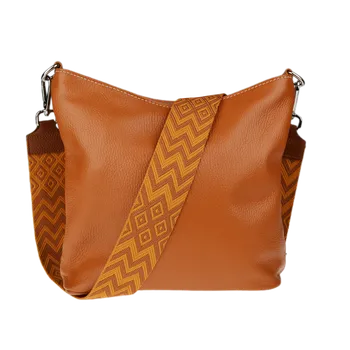 Kabelka NovaKabelka.cz Kožená italská crossbody kabelka Amalia Camel II