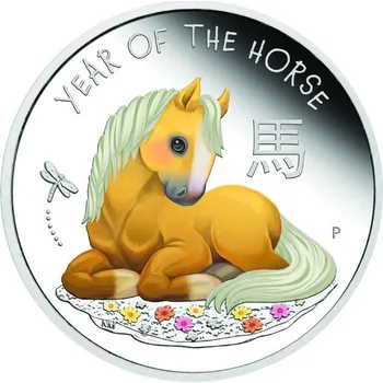 Lunar Baby Horse - 1/2 Oz - stříbrná proof sběratelská mince