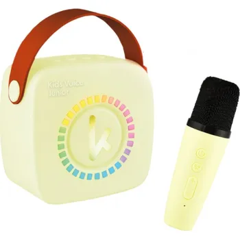 Karaoke Kiddoboo Bluetooth mini karaoke set s mikrofonem a reproduktorem Yellow