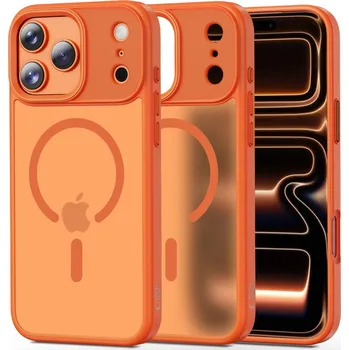 Pouzdro na mobilní telefon Kryt TECH-PROTECT MAT - podp. MagSafe - pro Apple iPhone 17 Pro Max - matně oranžový